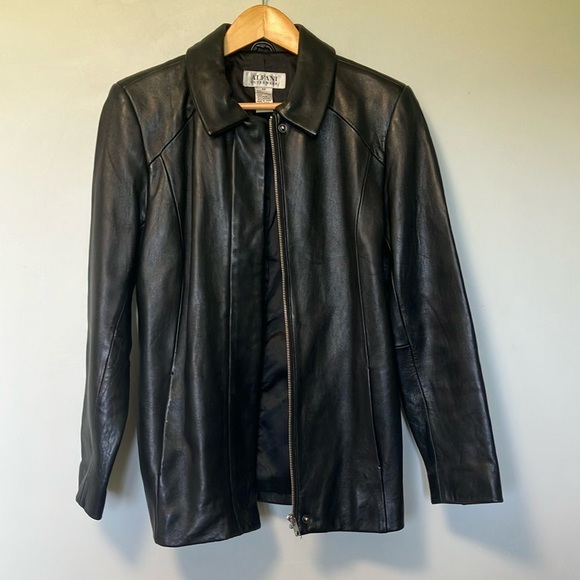 Alfani Black Buttery soft Leather Jacket - Picture 1 of 6